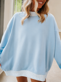 Preorder MOQ 5 pcs Each Thick Sweatshirts Light Blue Mommy And Me Clothes