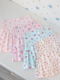 Preorder MOQ 5 pcs Each Style Flower Bows Pleated Yoga Girls Skorts