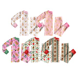 Preorder MOQ 5 Pcs Each Style Christmas Girls Pajamas Set
