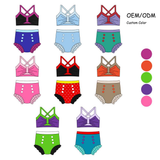 Preorder MOQ 5 pcs each style Cartoon Princess Girls Swimsuit Set
