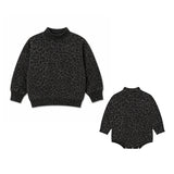 Preorder MOQ 5 pcs Each Style Fashion Leopard Black Kids Matching Clothes