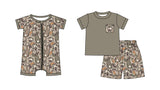 Preorder MOQ 5 pcs Each Style Easter Bunny Camo Kids Matching Clothes