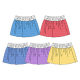 Preorder MOQ 5 pcs Each Style Colorful Stripe Yoga Girls Skorts