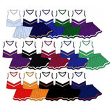 Preorder MOQ 5 pcs Each Style Stripe Cheer Yoga Girls Skorts Outfits
