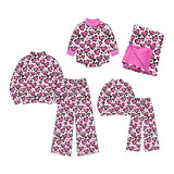 Preorder MOQ 5 pcs Each Style Valentine's Day Love Leopard Rose Red Mommy and Me Matching Clothes