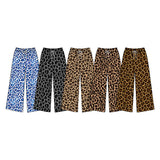 Preorder MOQ 5 pcs Each Style Fashion Leopard Print Girls Wide Leg Pants