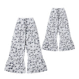Preorder MOQ 5 pcs Each Hunting Camo Grey Yoga Mommy And Me Ruffles Wide Leg Pants