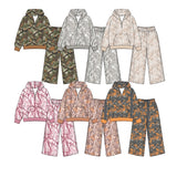 Preorder MOQ 5 pcs Each Style Hunting Leaves Hoodie Girls Set-2026.8.27
