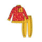 MOQ 8 Pcs Each Style Custom Style University team USC Matching Kids Clothing