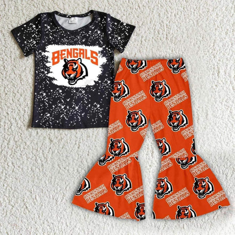 MOQ 8 pcs Custom Style Bengals Girl Set
