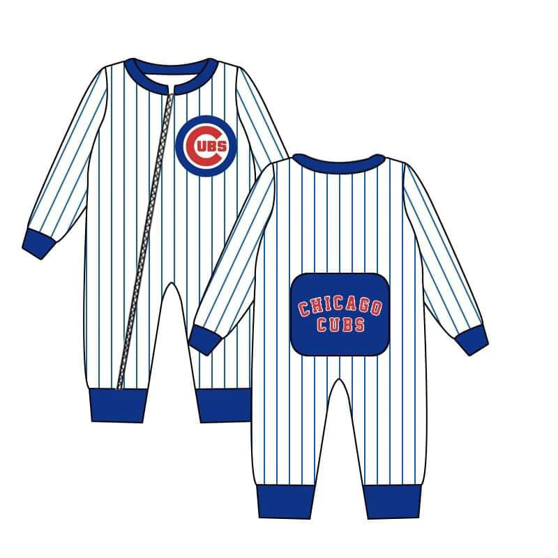 Deadline 10.07 Custom Style No MOQ Cowboys Blue Baby Bubble Romper – Amy yu  garments wholesale