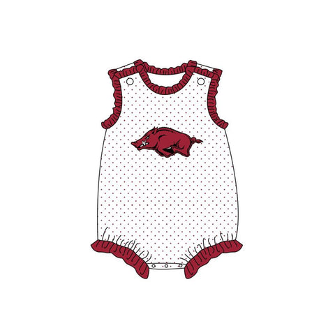 MOQ 8 pcs Custom Style Arkansas Romper Girl