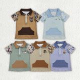 Hunting Camo Mallard Ducks Zipper Kids Boys Shirt Matching Clothes