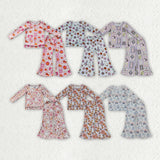 Halloween Girls' Outfits Long Sleeve Top & Flare Pants Kids Matching Clothes