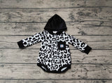 LR0595 Leopard Black Bubble Romper