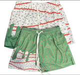 MOQ 5 pcs Custom Style Christmas Drip Sprinkles Boy's Shorts