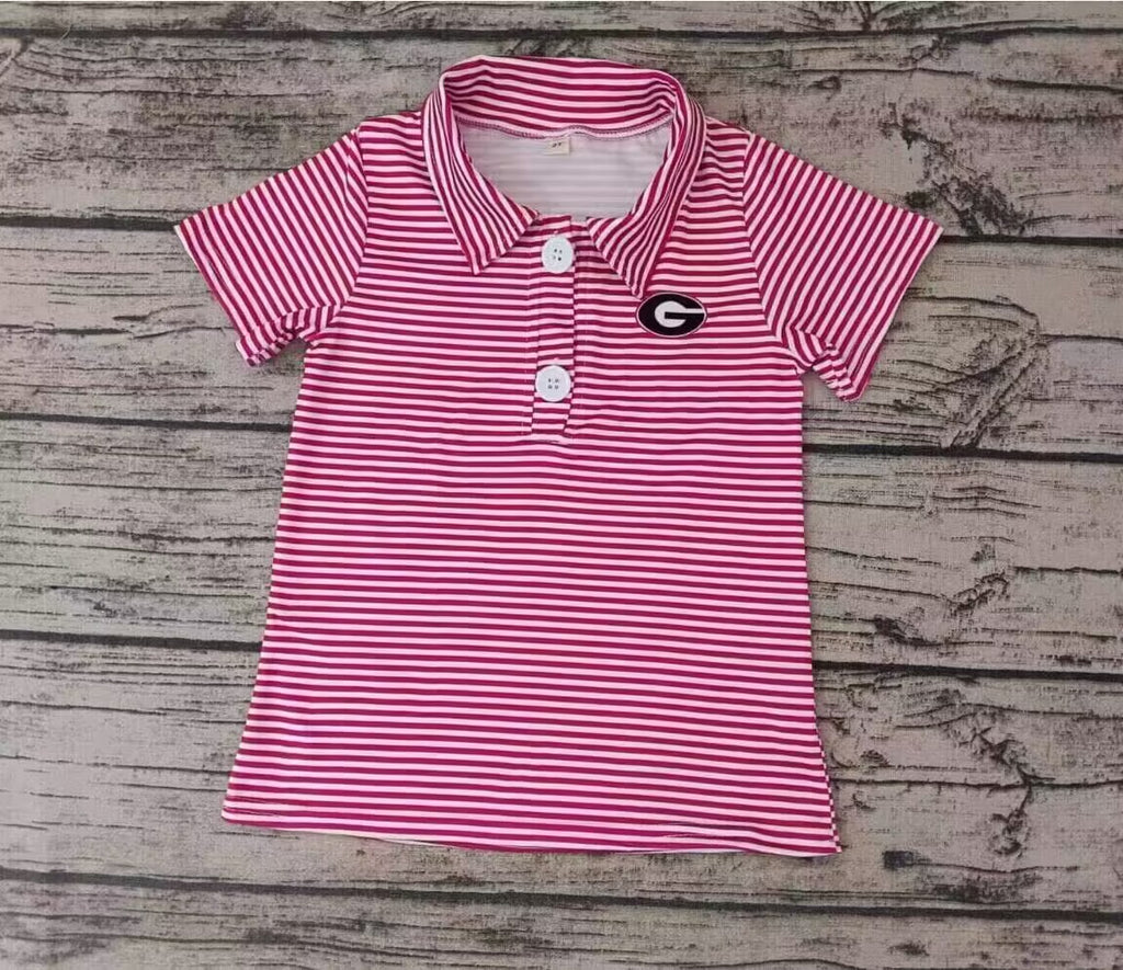 MOQ 8 pcs Custom style Football Team Boys Polo Shirt Top