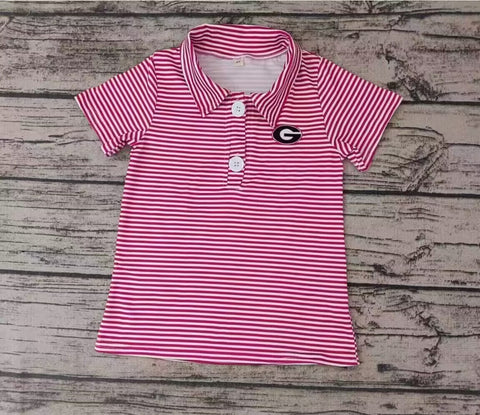MOQ 8 pcs Custom style Football Team Boys Polo Shirt Top