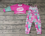 GLP0708 Barbie Jumpsuit 2 pcs Girl's Set