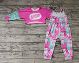 GLP0708 Barbie Jumpsuit 2 pcs Girl's Set