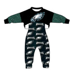MOQ 8 PCS Custom style EAGLES Black Jumpsuit 2 pcs Girl's set