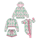 Preorder MOQ 5 pcs Each Style Saint Patrick Leaves Flower Bows Kids Matching Clothes