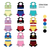 Preorder MOQ 5 pcs each style Princess Girls Swimsuit Set