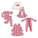 Preorder MOQ 5 pcs Each Style Valentine's Day Love Kids Matching Clothes