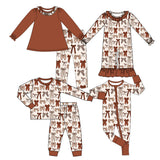 Preorder MOQ 5 pcs Each Style Fall Coquette Bows Kids Matching Clothes