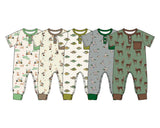 Preorder MOQ 5 pcs Each Style Golf Cart Mallard Ducks Baby Boys Romper