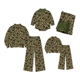 Preorder MOQ 5 pcs Each Style Valentine's Day Love Leopard Green Mommy and Me Matching Clothes