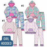 Preorder MOQ 5 Pcs Each Style Flower Hoodie Girls Outfits