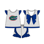MOQ 5 pcs Custom Style University team Print Florida Matching Kids Clothing