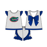 MOQ 5 pcs Custom Style University team Print Florida Matching Kids Clothing