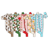 Preorder MOQ 5 pcs Each Style Christmas Baby Footie Sleepers Romper