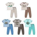 Preorder MOQ 5 Pcs Each Style Hunting Plaid Mallard Ducks Boys Set