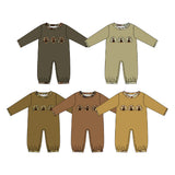 Preorder MOQ 5 pcs Each Style Thanksgiving Day Turkey Camo Baby Boys Romper
