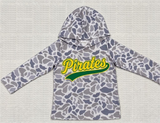 MOQ 5 pcs Each Custom Style School Team Camo Boys Men's Hoodie Pullover