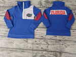 MOQ 5 pcs Custom style FLORIDA Print Pullover Ziper Shirt Top Boy