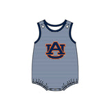 MOQ 8 Pcs Each Style Custom Style University team Print Auburn Matching Kids Clothing