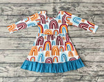 GLD0205 Rainbow Girl's Dress