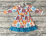 GLD0205 Rainbow Girl's Dress
