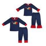 BLP0527/GLP1281 Embroidery Believe Kids Sibling Matching Clothes