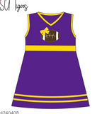 MOQ 8 pcs Custom Style LSU Cheer Girl Dress