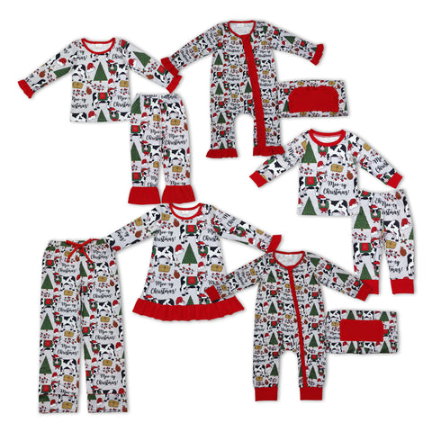 Merry Christmas Family Pajamas Sibling Matching Clothes