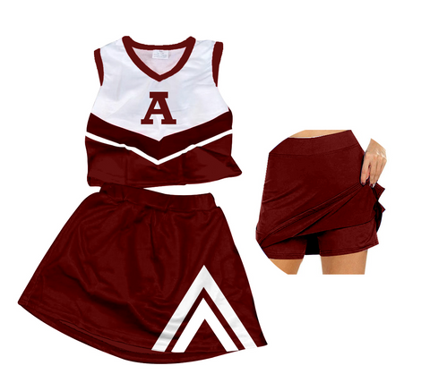 MOQ 8 pcs Custom Style A Cheer Girl Skirt Set