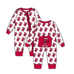 MOQ 8 pcs Custom Style WKU Team Girl baby zip sleeper
