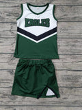 MOQ 8 pcs Custom Style EAGLES Sports Team Girl Skirt Set