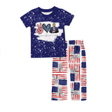 MOQ 3 pcs each style Custom Style Peace Love TRUMP Kids Clothing Styles