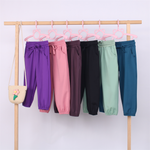 Preorder Colorful Solid Color Sports Yoga Girls Pants